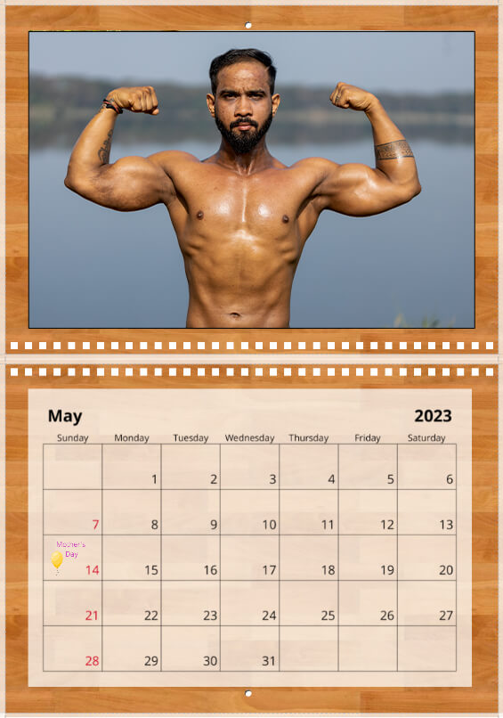 Wall calendar May 2023