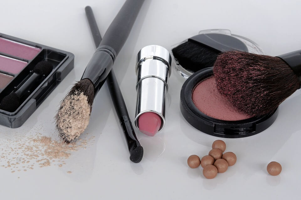 Creative photograph of cosmetics