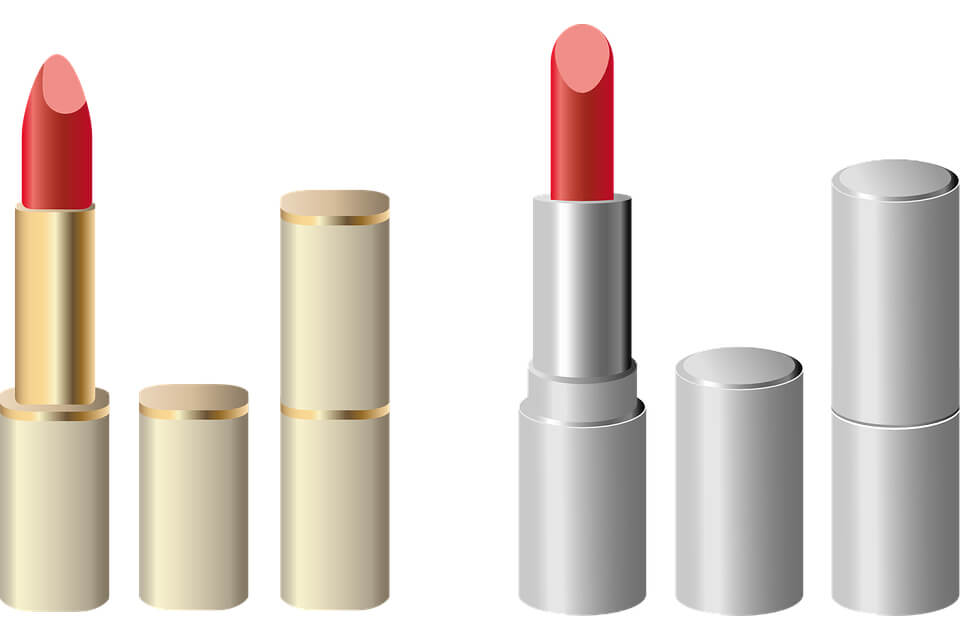 Lineup of lipsticks