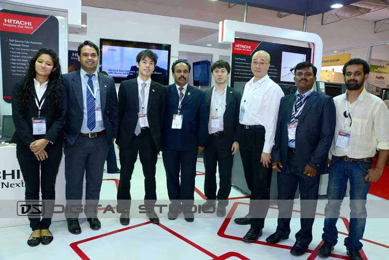 Executives at a exhibition at BKC