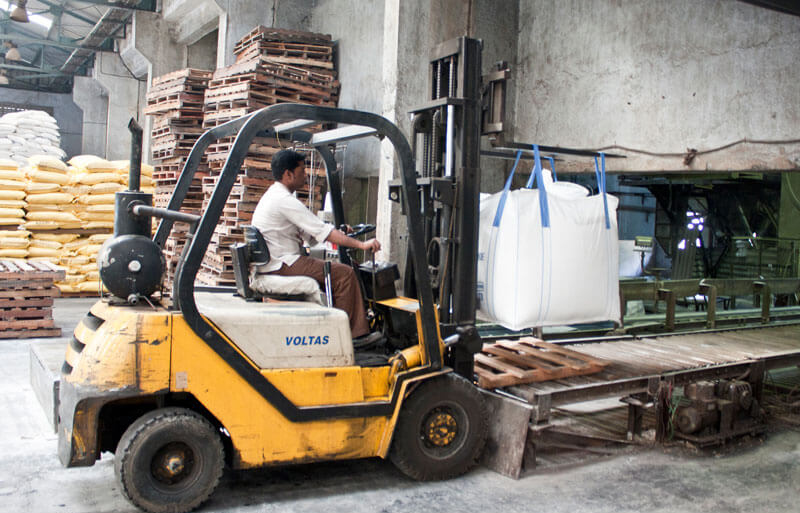 Fork lift operator