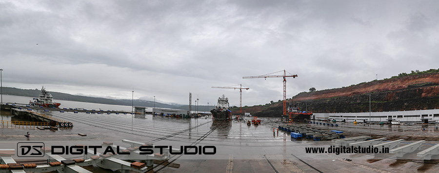 panorama of Angre port at Ganapatipule