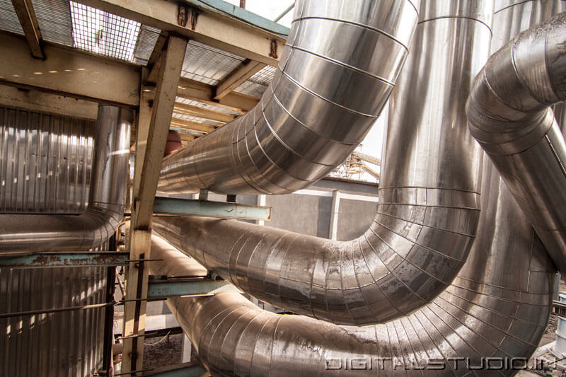 Large sugar making factory in Africa