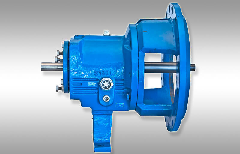 side view of an industrial pump