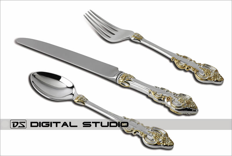 Silver flatware Photograph