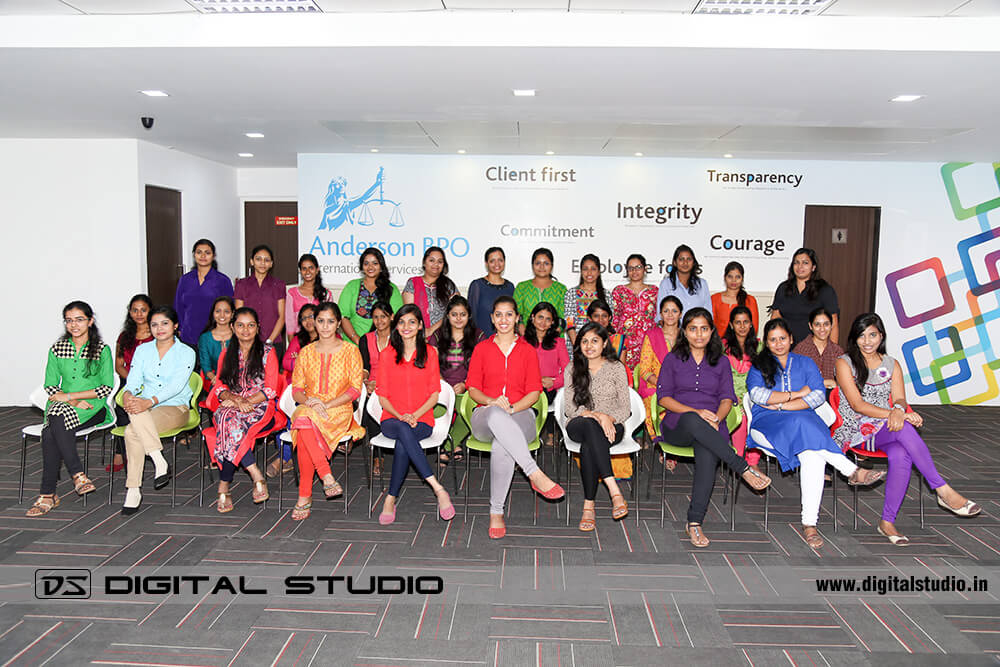 Ladies corporate group photograph