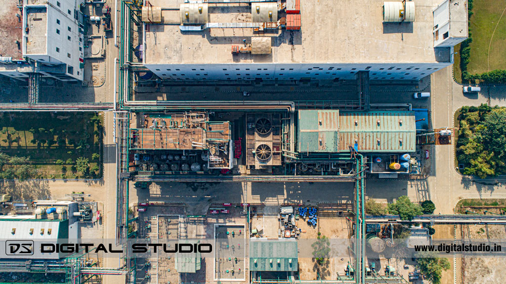 chemical processing plant - drone shoot