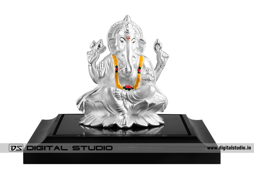 Silver Idol Ganapati Photograph