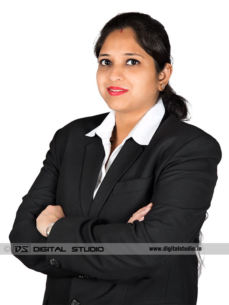 Female executive with arms crossed