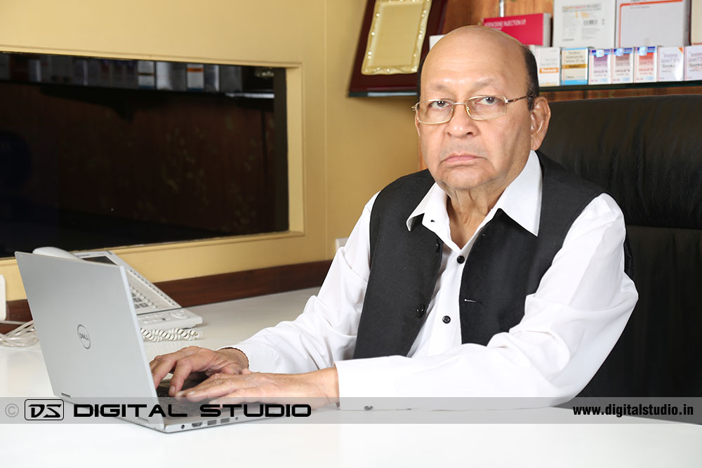 Managing Director at his desk