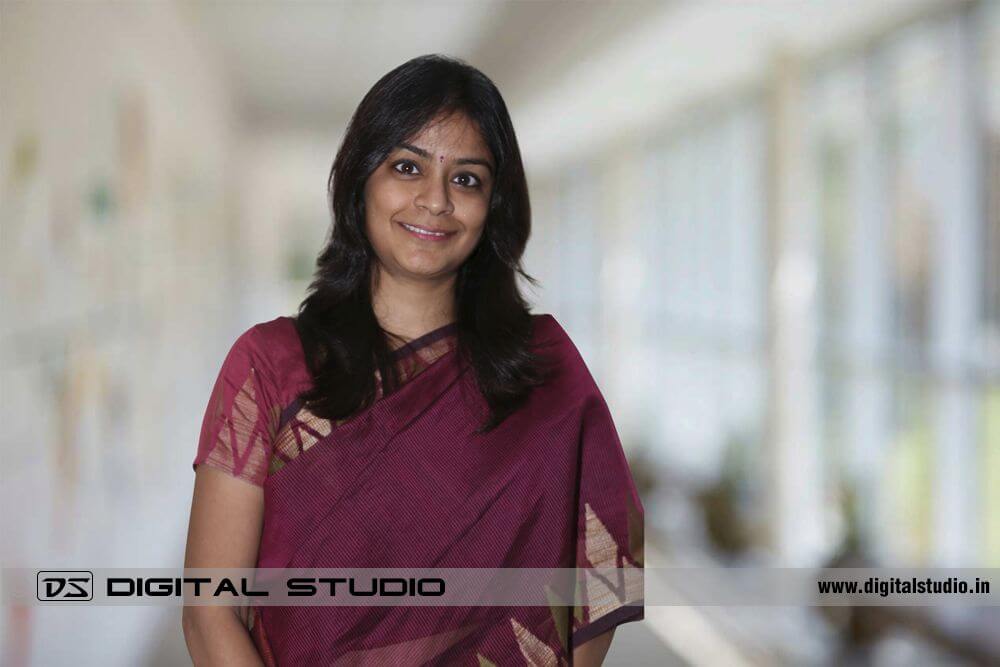 Corporate HeadShot of a lady in sari