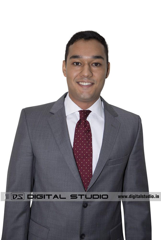Executive in suit and tie for Corporate Headshot shoot