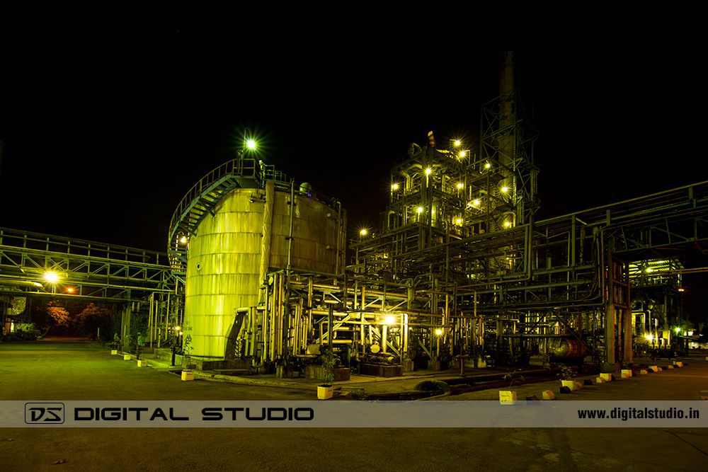 Storage tanks - Night Photo