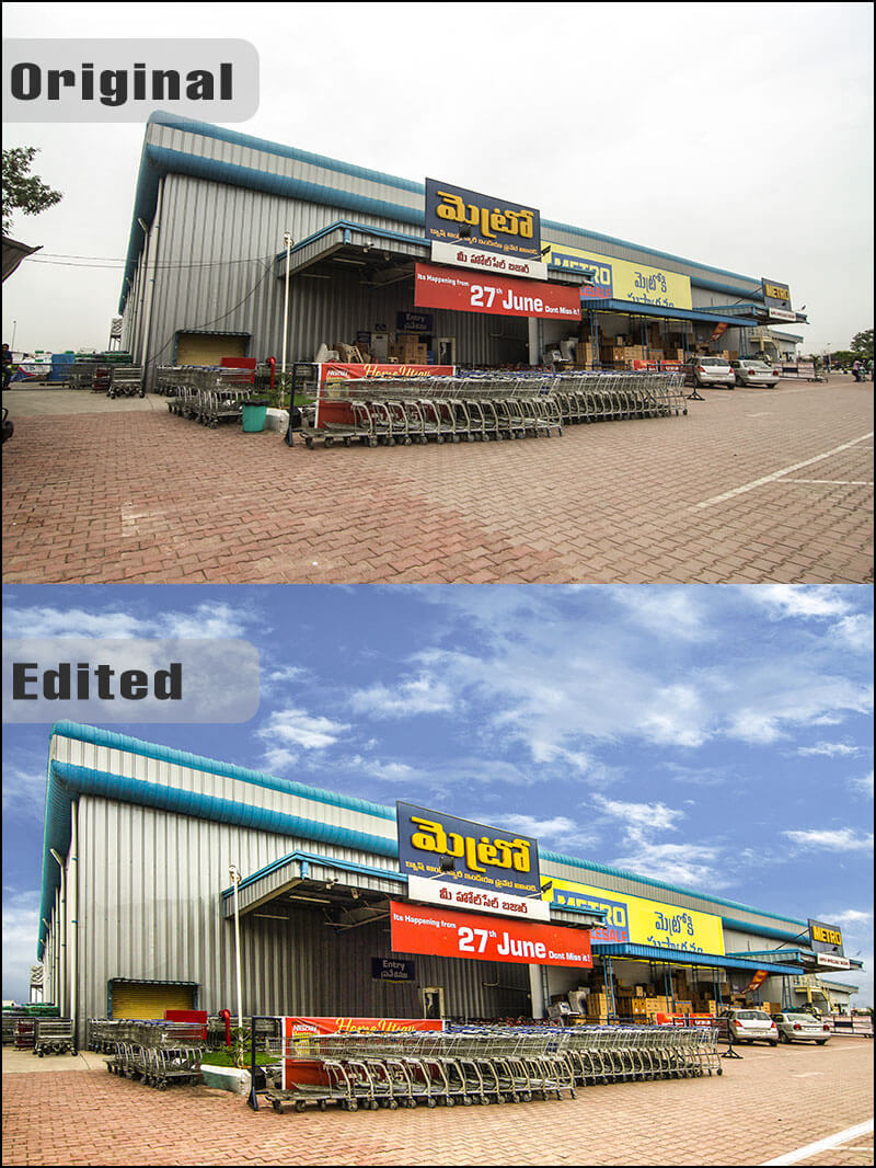 Advanced Retouching of mall in Hyderabad