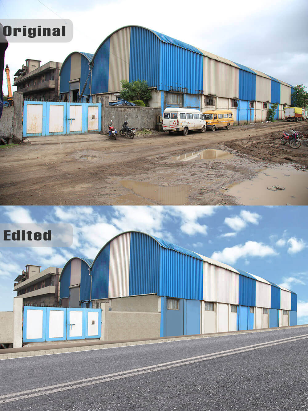 Factory Exterior - Bhiwandi retouched completely