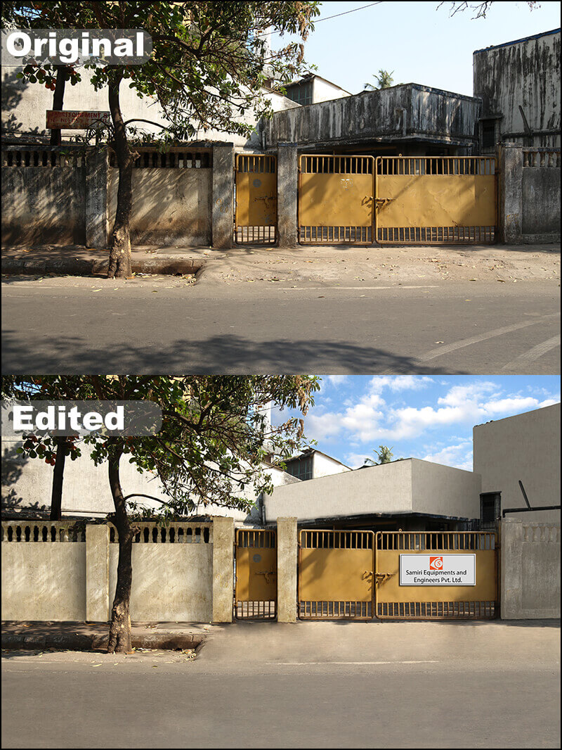 Advanced Retouching of a Factory at Thane