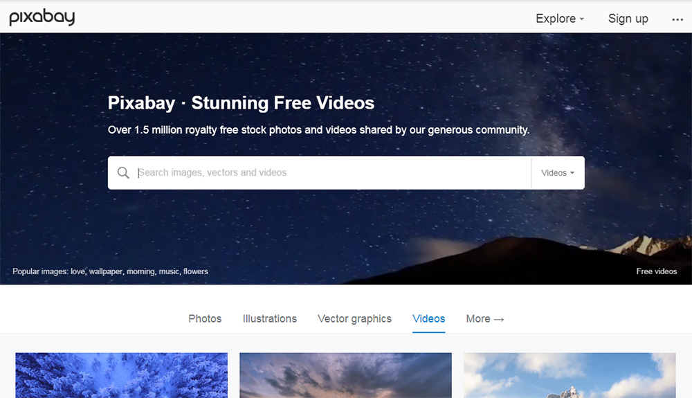 Pixabay Home Page