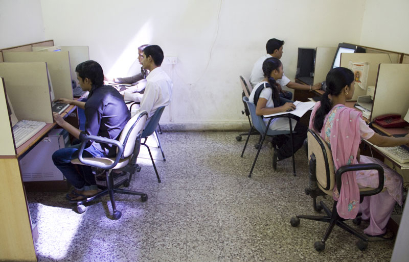 Computer training center for girls