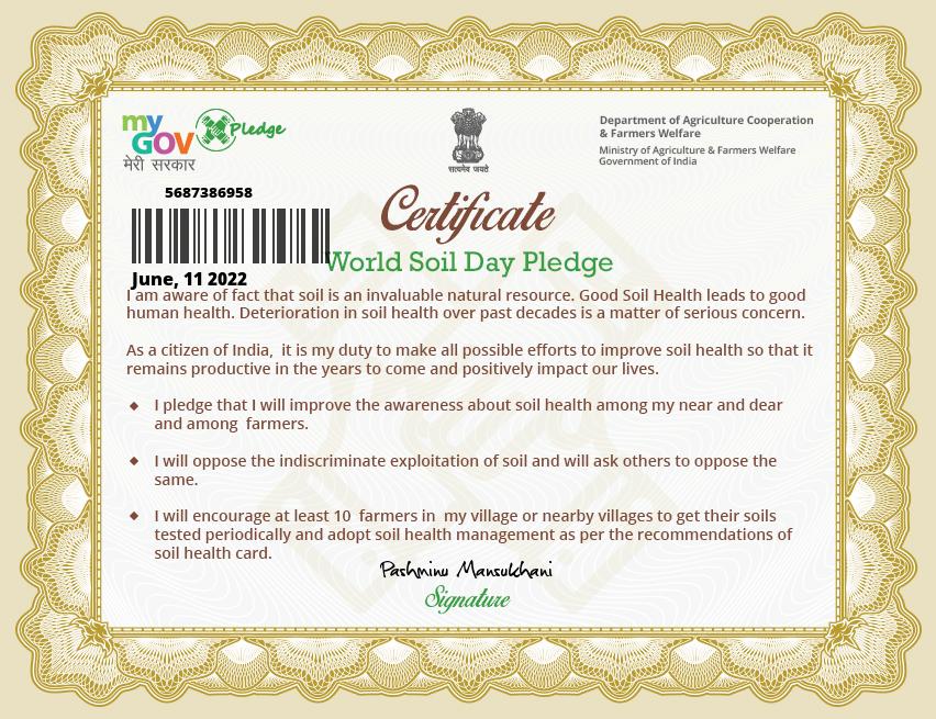 World Soil Pledge