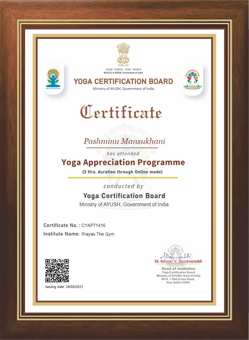 Yoga Apprection Programme