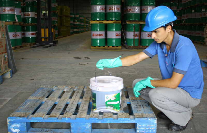 Worker in a warehouse