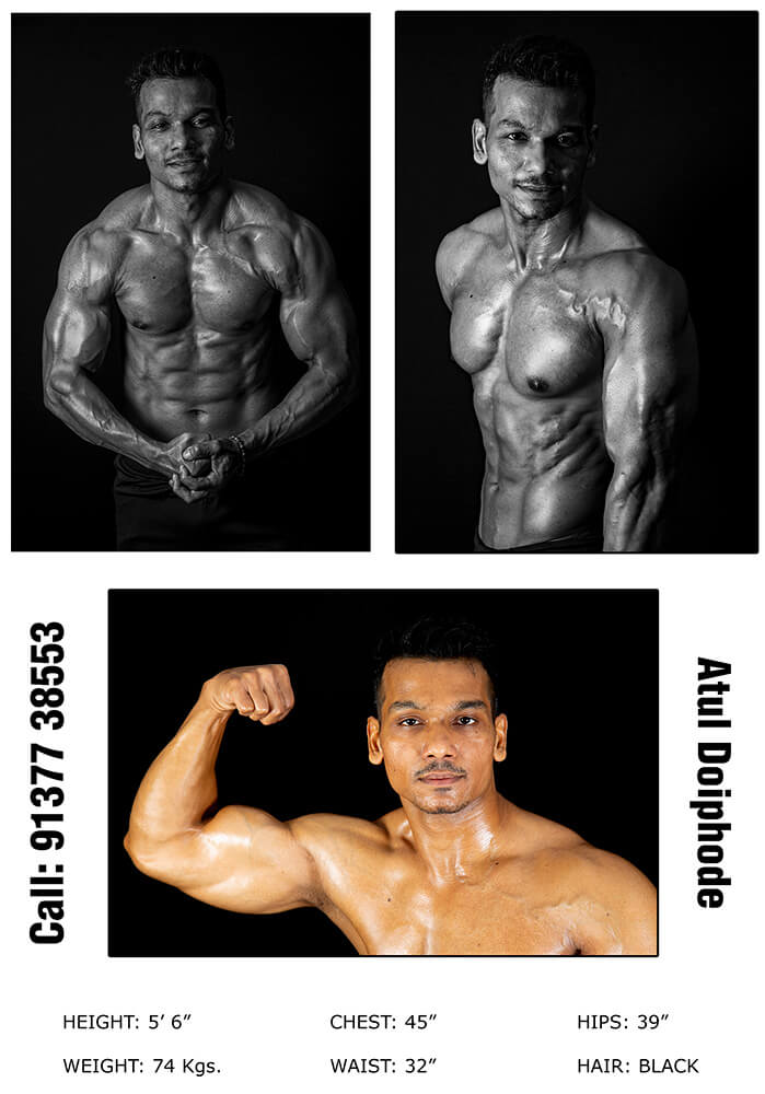 Comp card - male fitness model
