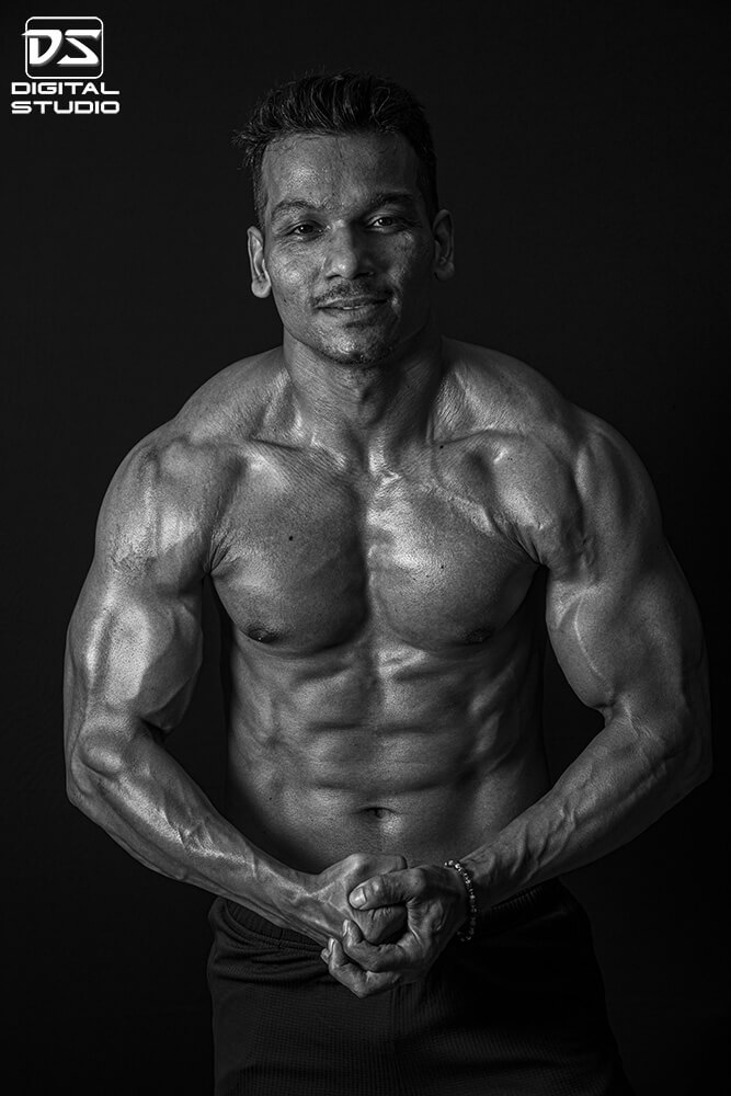 handsome male fitness model