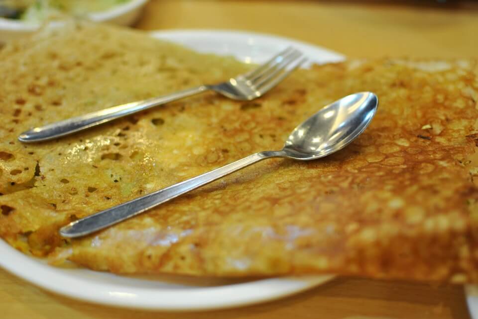 Masala Dosa - closeup photograph 