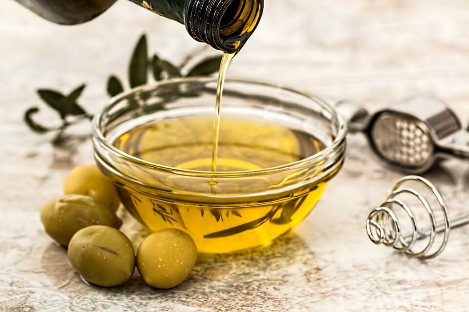 Olive oil with props
