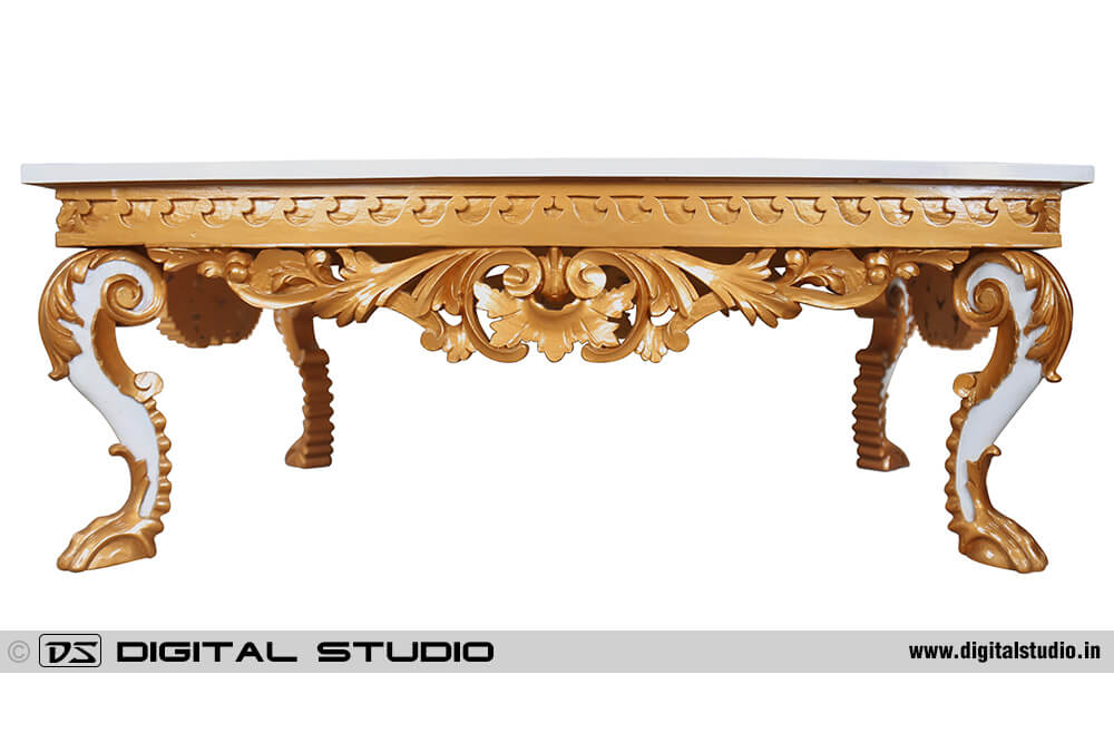 Gold gilded console tabe