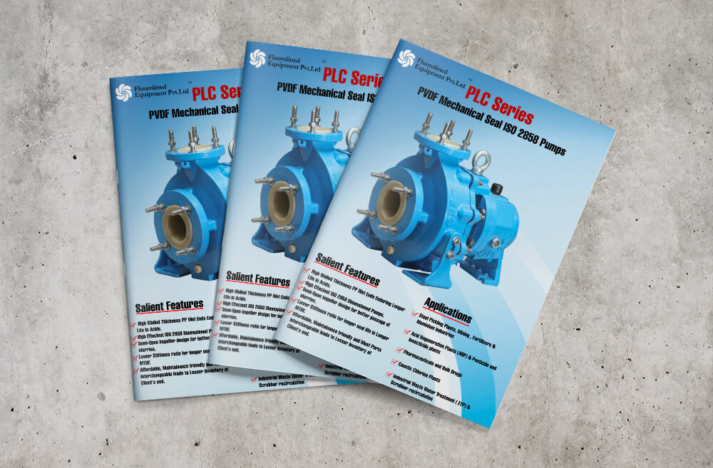 A set of three industrial brochures