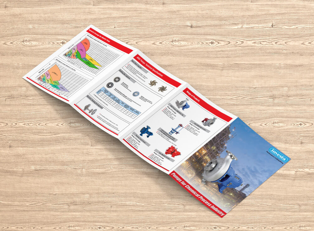 4 pages industrial brochure