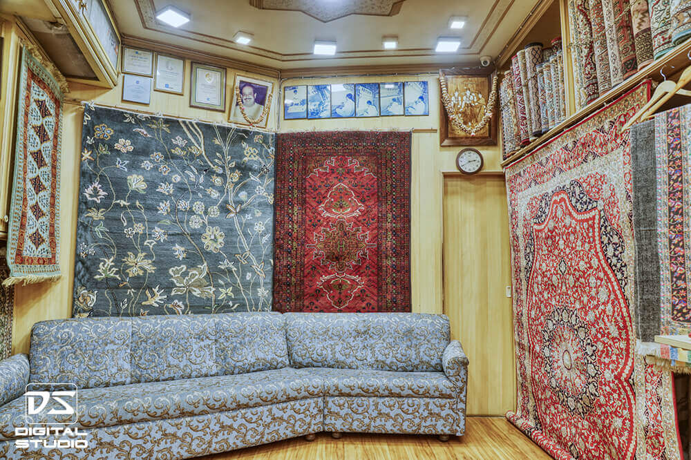 Wide angle shot of a showroom at Mumbai