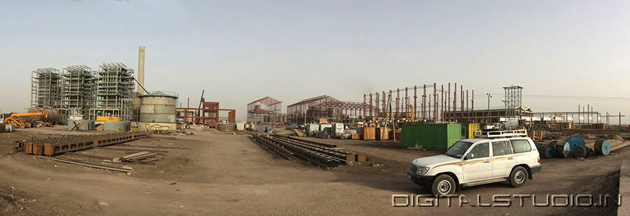 Panorama of sugar factory at Tendaho in Ethiopia