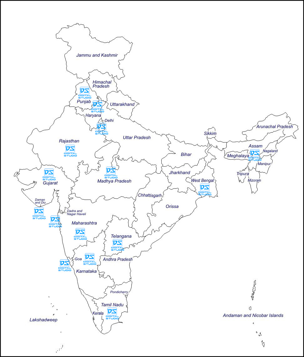 Various locations in India, where we have done the shoots