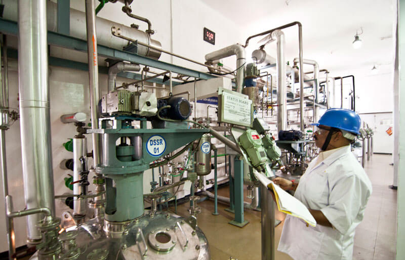 Worker in a Pharma plant