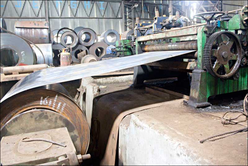 steel sheets cutting machine