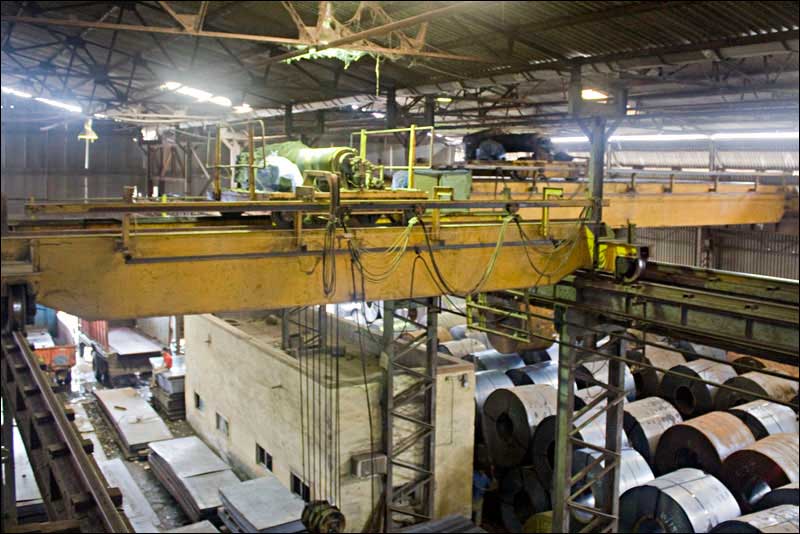 Over head crane at Taloja factory