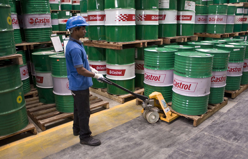 Worker in a warehouse