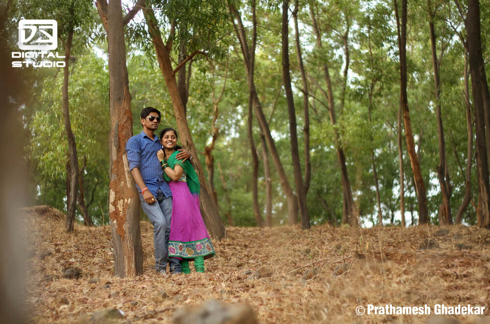 Couple in jungle