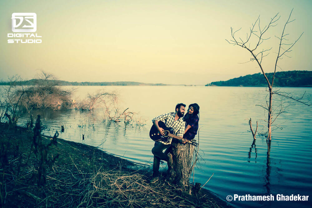 Couple with guitar