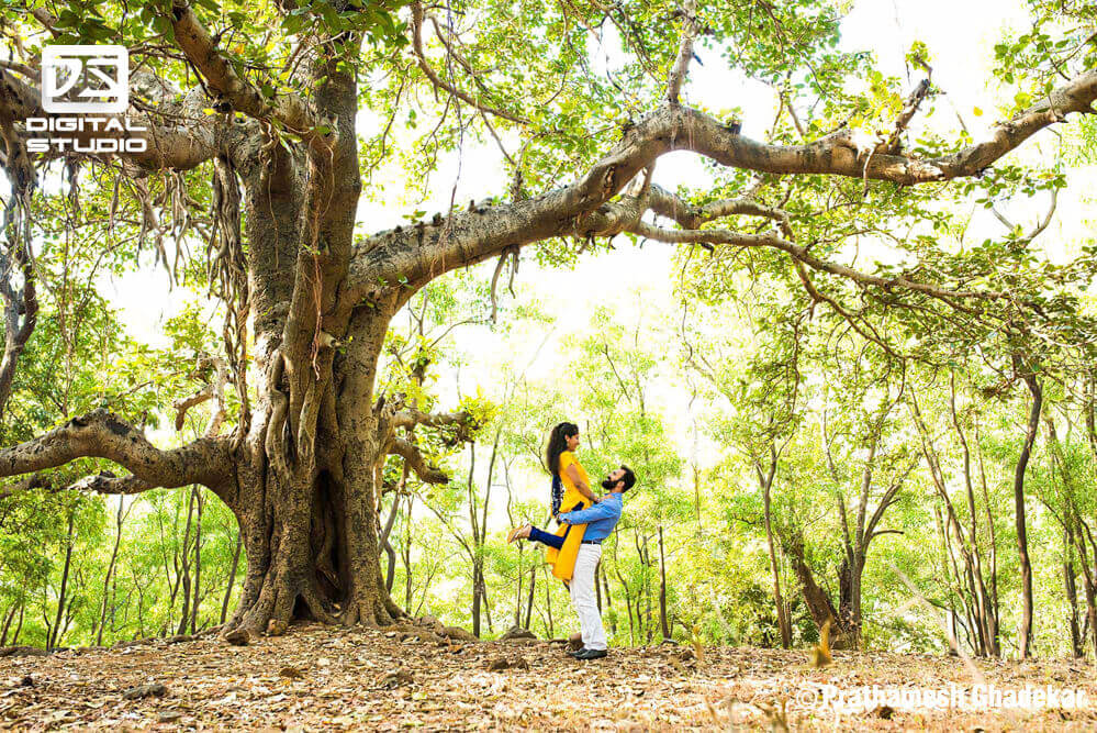 Couple in jungle