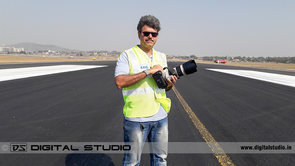 On runway - ready for the shoot