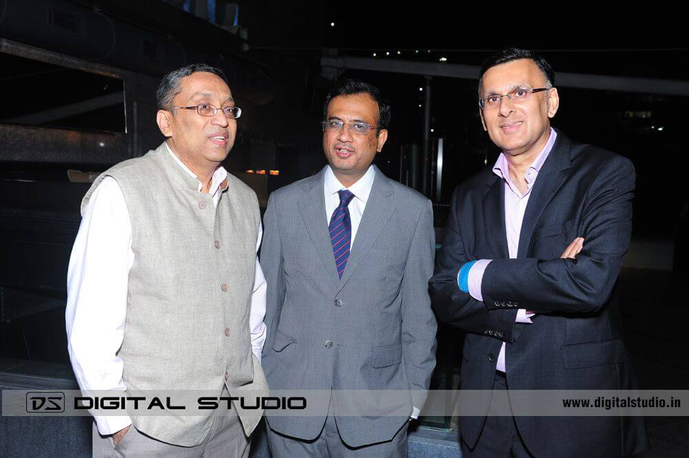 three men smiling at Cocktail Partyy and dinner Photograph