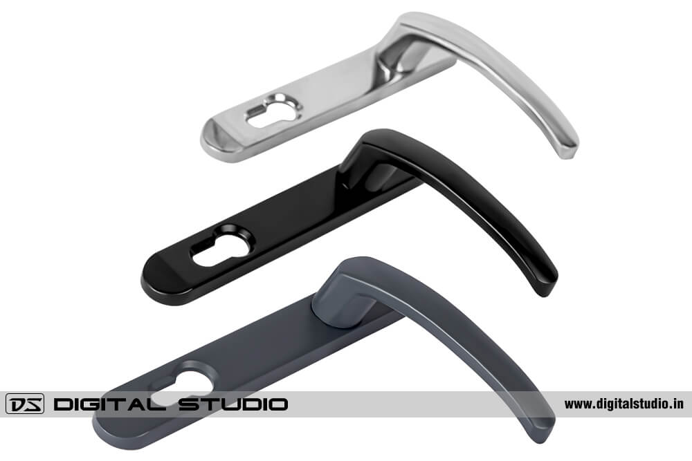Door handles - different coatings