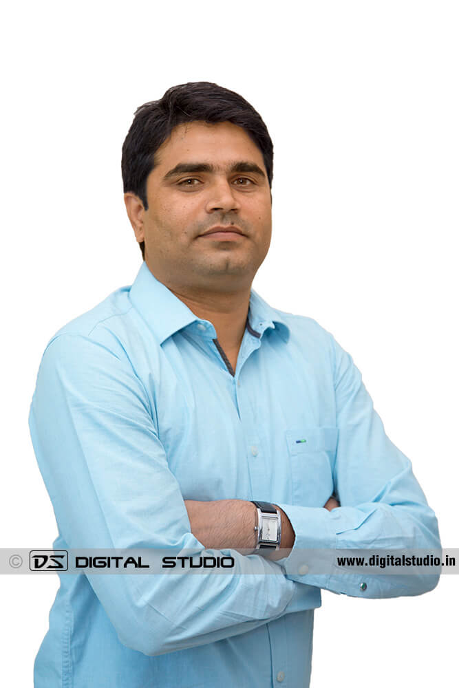 Office exectuive on white background