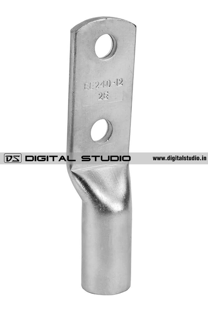 Aluminium cable lug 2 hole palm compression terminal for electrical cable termination
