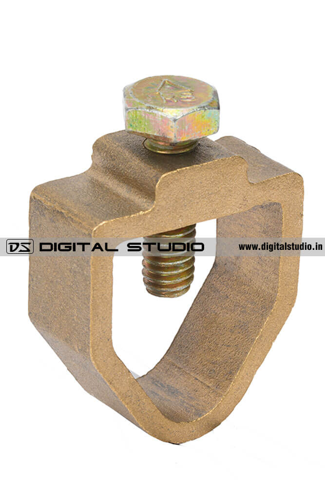 Brass pipe ground clamp for earthing and electrical grounding applications