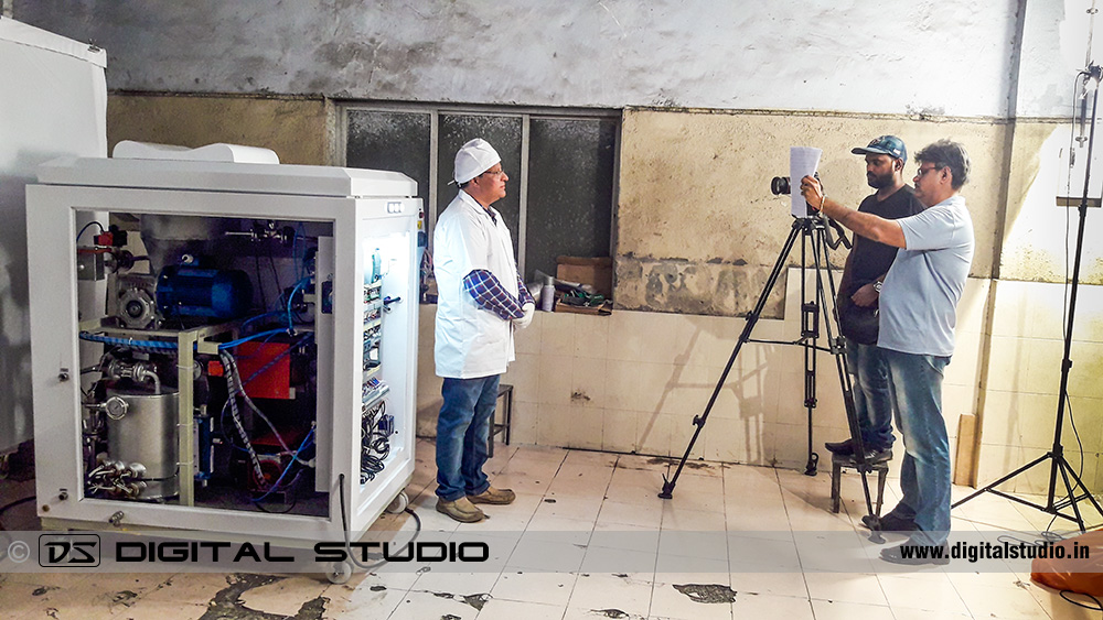 HD Video shoot of industrial machine