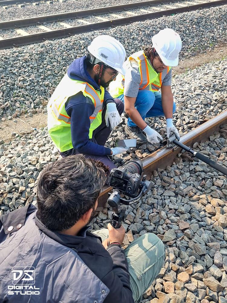 On the tracks shoot